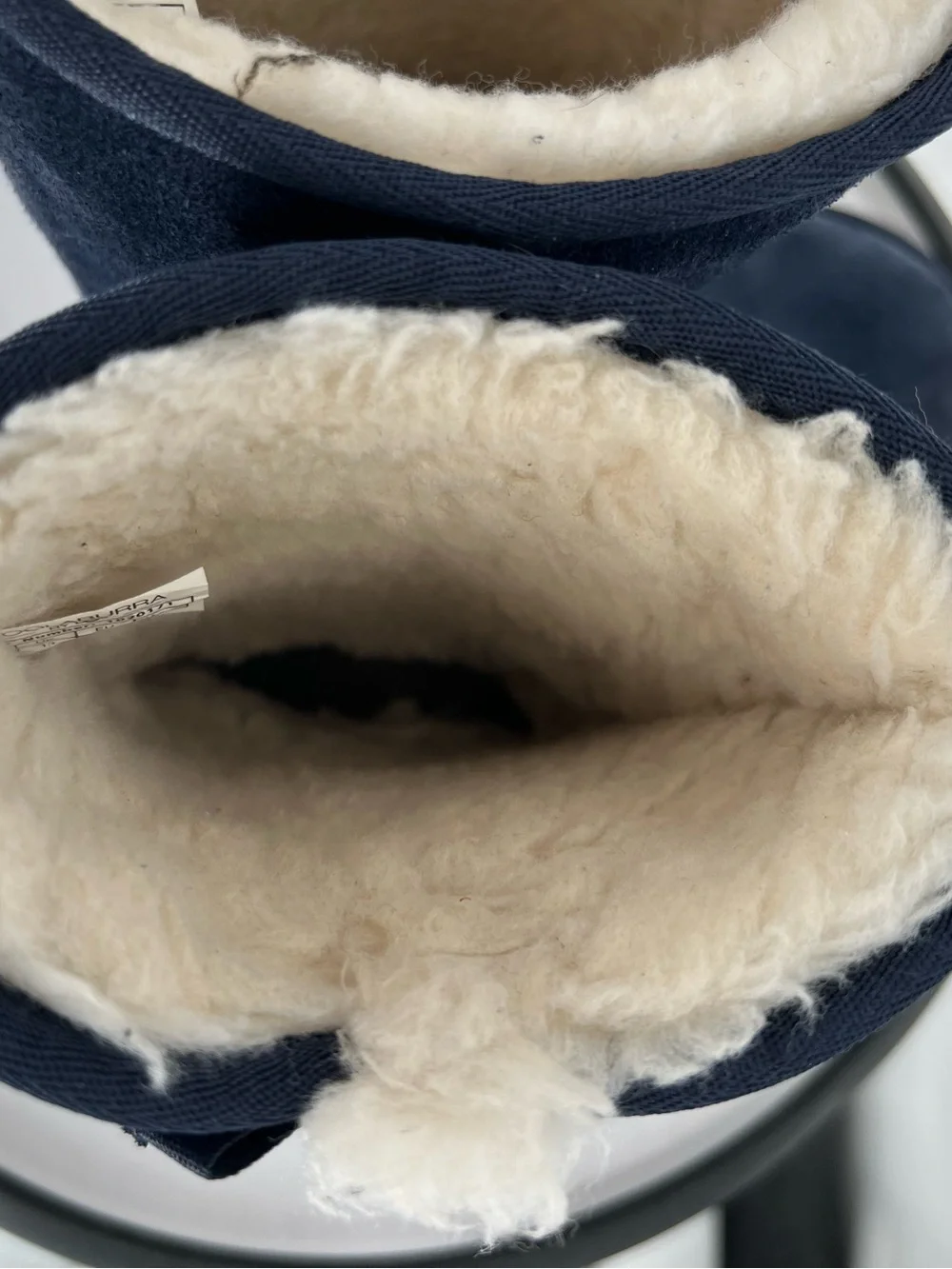 Koolaburra Kids Navy Blue Shearling-Lined Boots